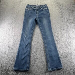 Harper&Ivy Jeans Womens 3 Blue Cotton Denim Bootcut Leg Faded Western Cowgirl